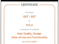 Certificate The Product GST / EST by HYLA